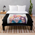 Chibi Anime Plush Blanket with Gawr Gura, a Hololive VTuber