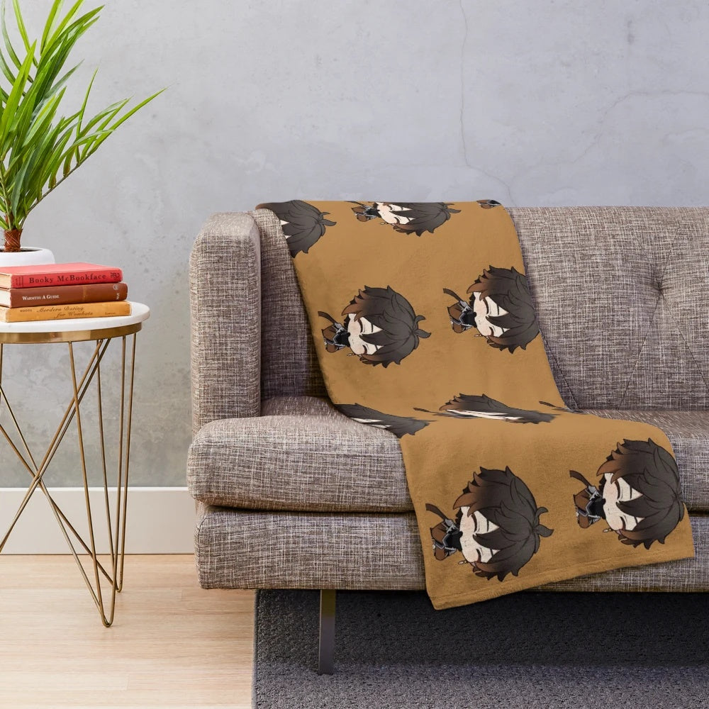 Chibi Genshin Impact Zhongli Plush Blanket