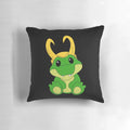 Soft, plush chibi Loki alligator variant pillow with cute anime design