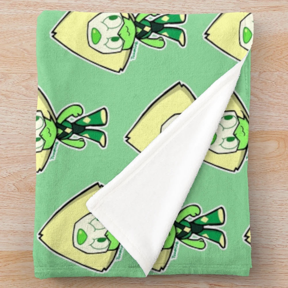 Chibi Plush Blanket featuring the Steven Universe character Peridot