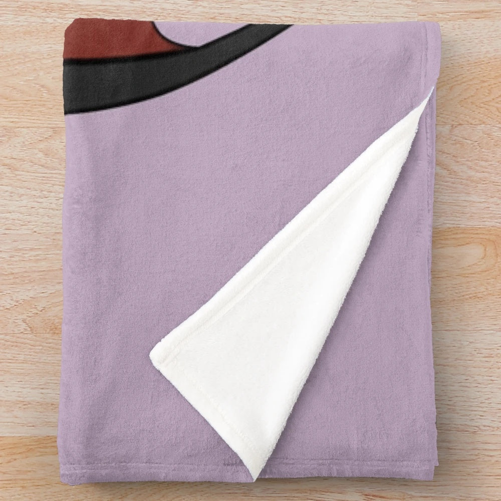 Chibi vampire boy plush blanket with kawaii anime design