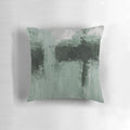 Vibrant abstract green and grey textured pillow for modern, Scandinavian-inspired home decor