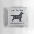 Black labrador dog breed throw pillow with glitter design