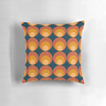 Mid century modern inspired geometric pattern throw pillow