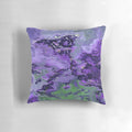 Purple and white marble pattern design art throw pillow for home interior