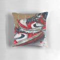 Chicago Sneaker Print Pillow featuring the iconic Nike Jordan 1 design