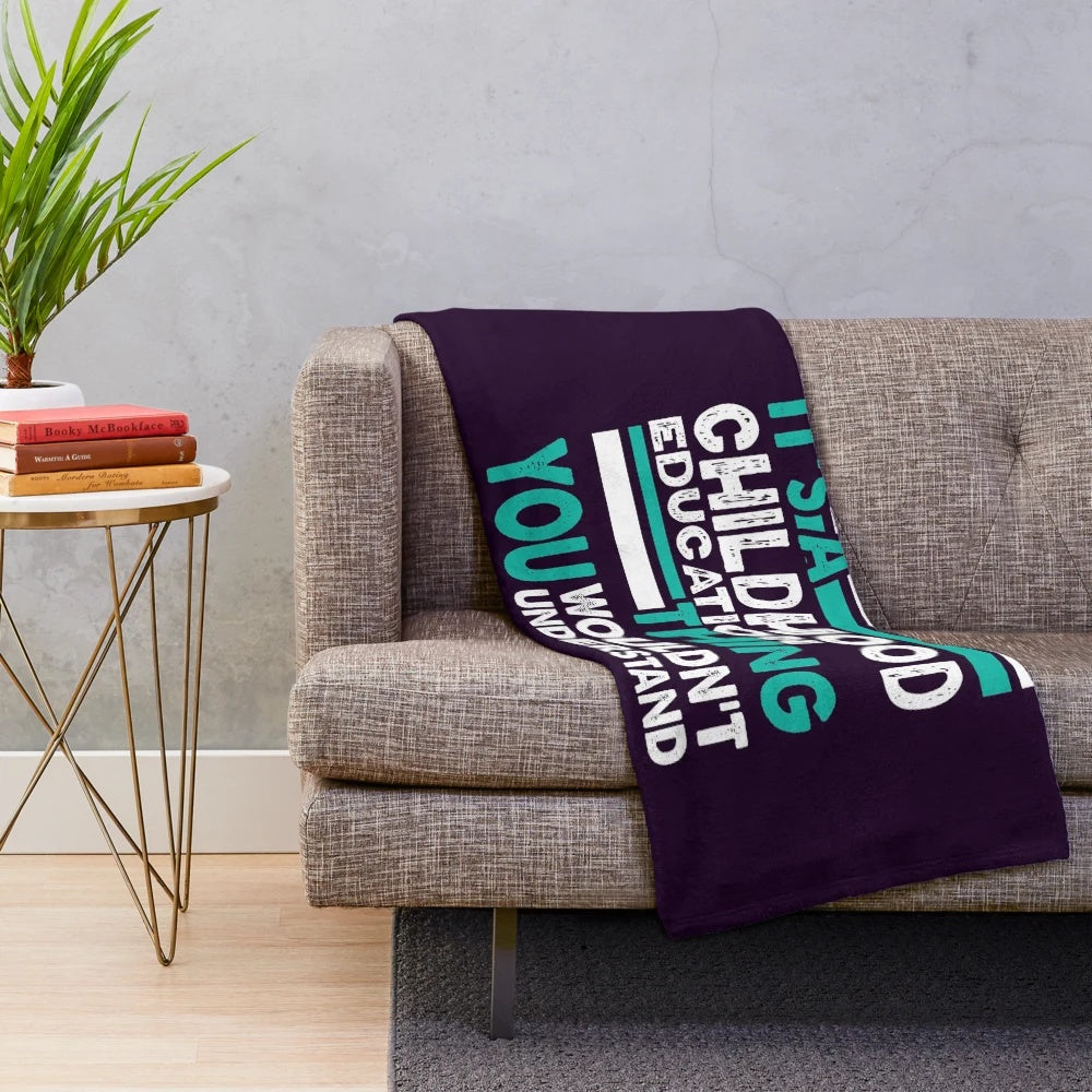 Childhood Education Inspired Plush Blanket