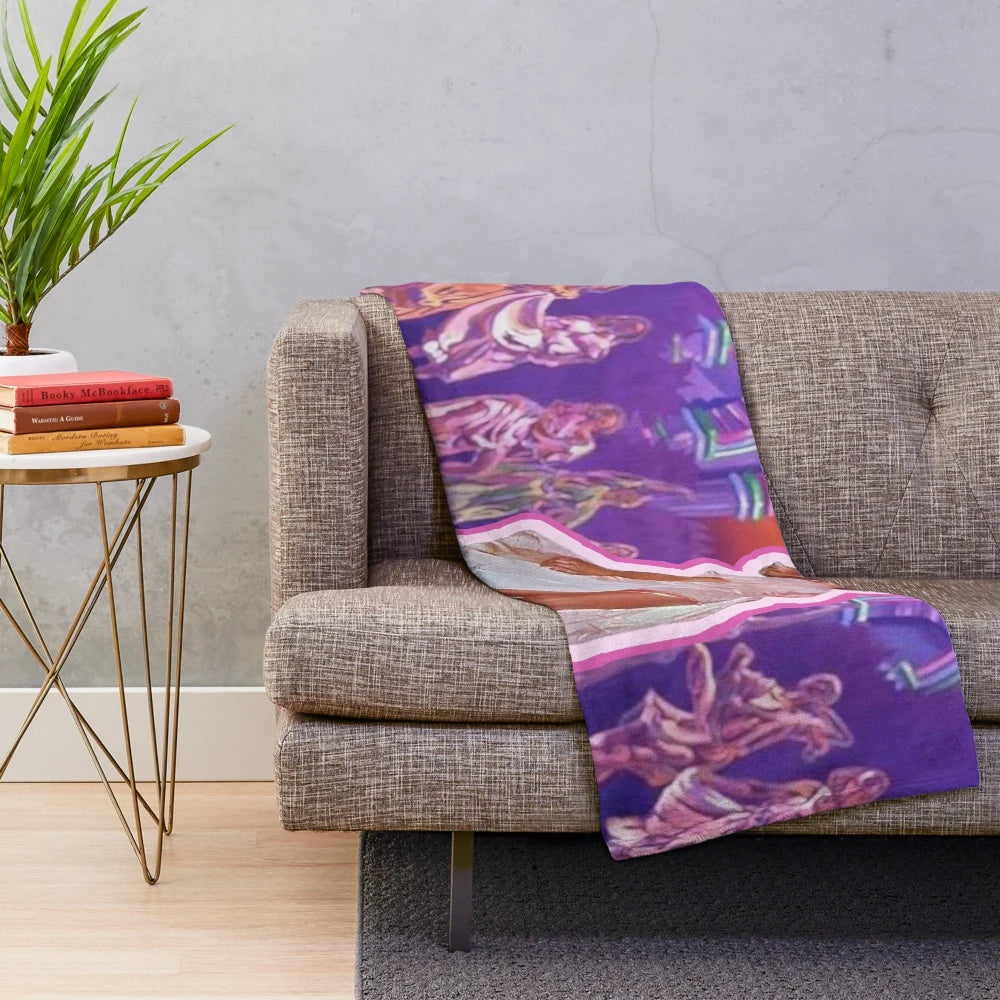 Childhood Roller Skating Muse Plush Blanket inspired by the movie Xanadu