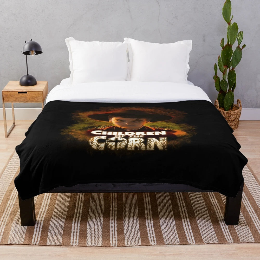 Children of the Corn inspired plush blanket