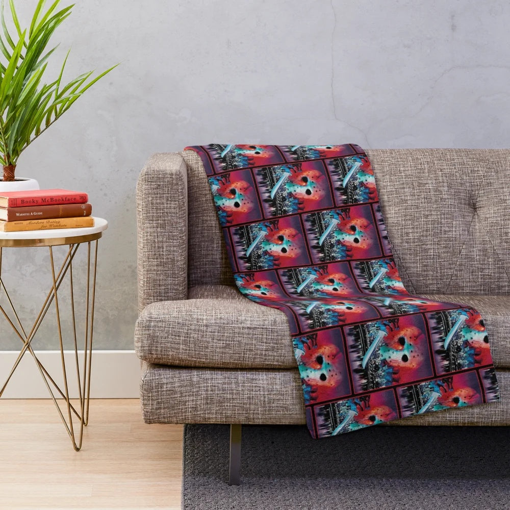Jason Takes Manhattan Horror Movie-Themed Plush Blanket