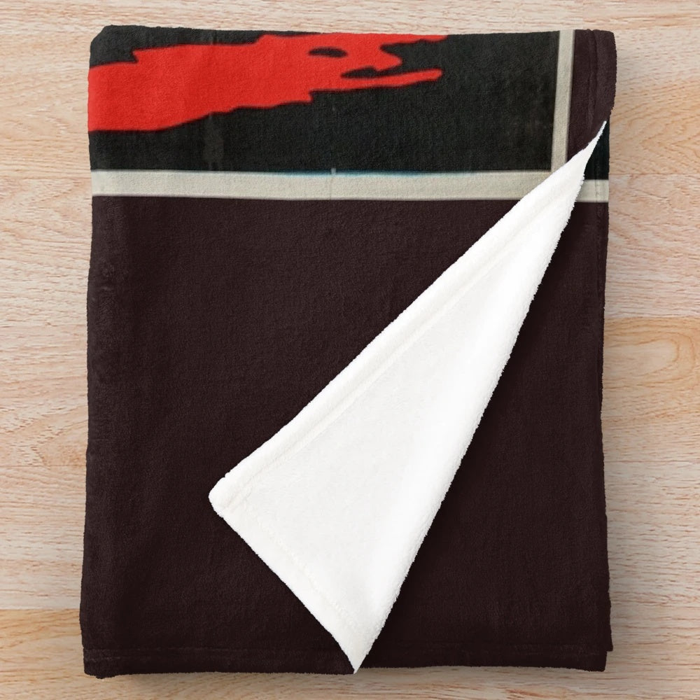Plush blanket with an image of Peter Lorre, the renowned horror movie star