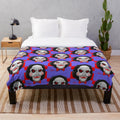 Saw movie inspired plush blanket with spooky and thrilling design