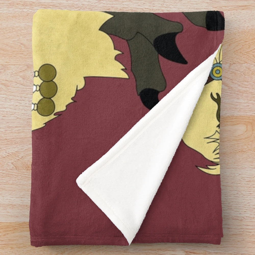 Chocobo-themed plush blanket for Final Fantasy enthusiasts
