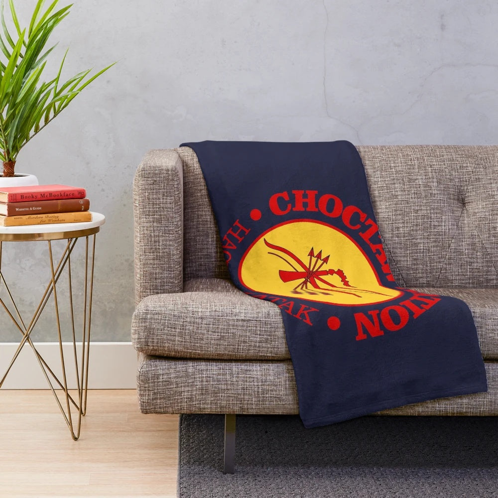 Soft and cozy Choctaw-inspired plush blanket