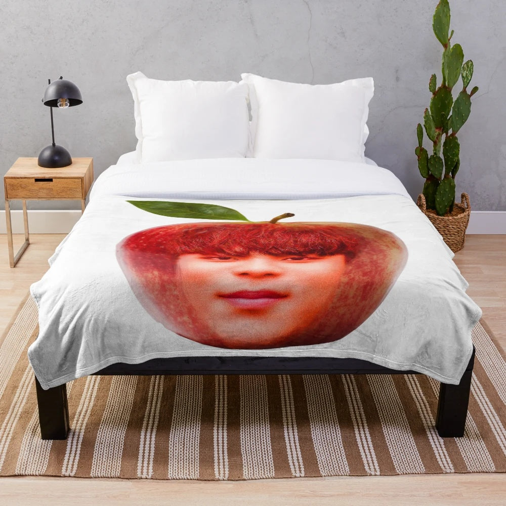 Cozy ATEEZ Choi Jongho inspired plush blanket
