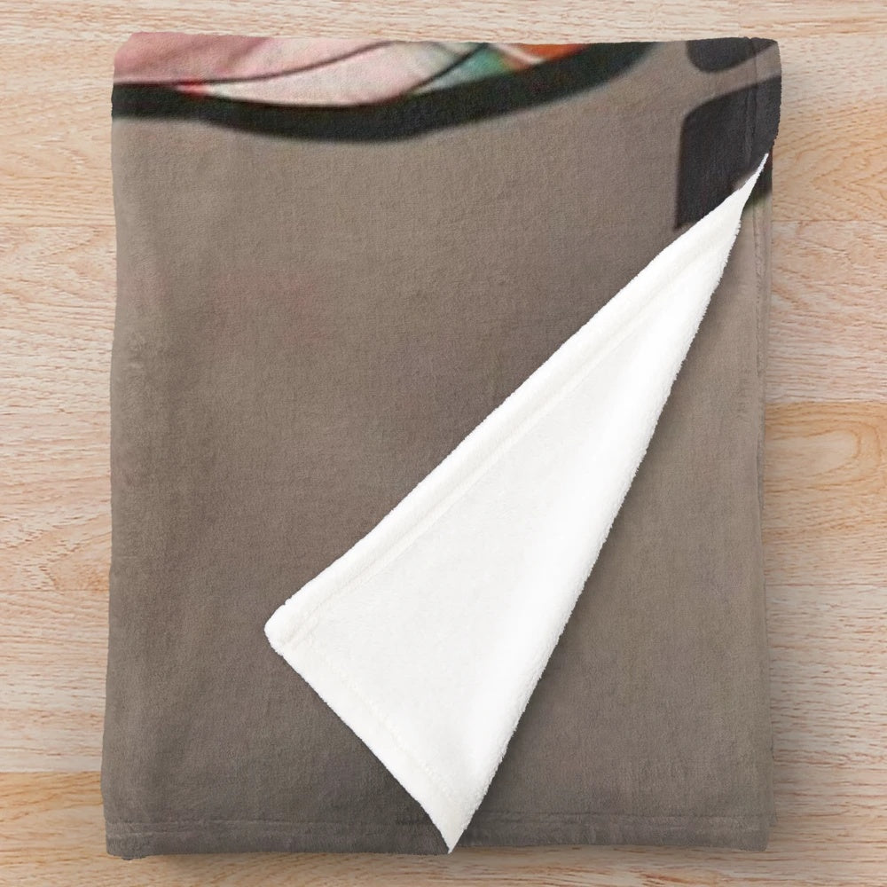 Choi San Ateez plush blanket featuring the kpop group ATEEZ