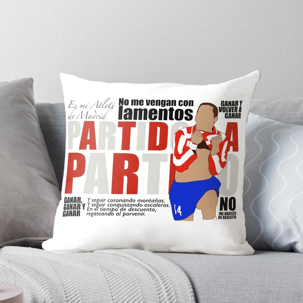 Cholo Simeone inspired Atletico Madrid match by match pillow