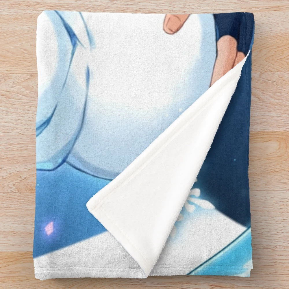 Chongyun-themed plush blanket featuring the Genshin Impact character