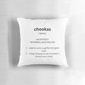 Chookas Pillow - A Soft, Plush Pillow with the Word 'Chookas' for Performers in Theatre, Dance, and Drama