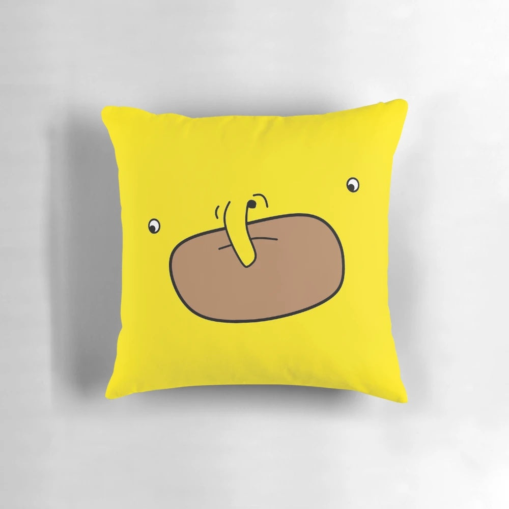 Choomah Face Pillow - Soft, cozy cushion featuring the iconic Choomah character from the Australian comedy series The Big Lez Show