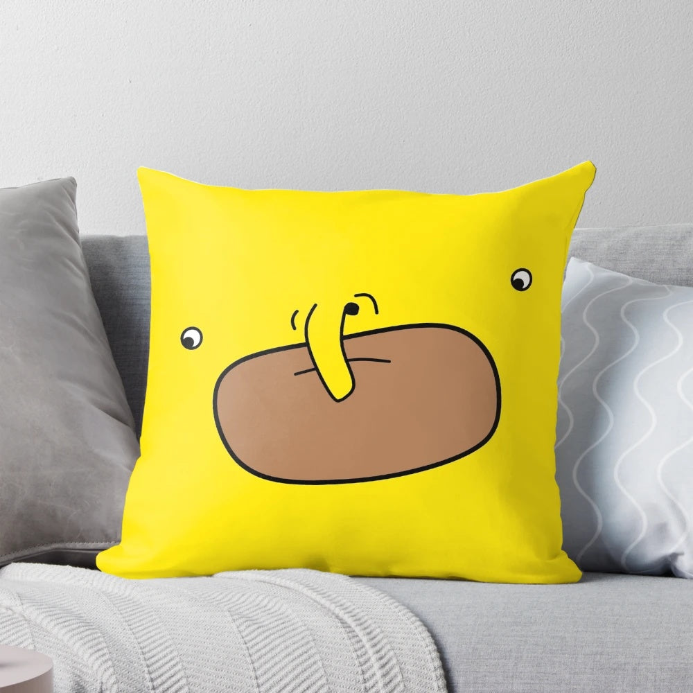 Choomah Face Pillow - Soft, cozy cushion featuring the iconic Choomah character from the Australian comedy series The Big Lez Show