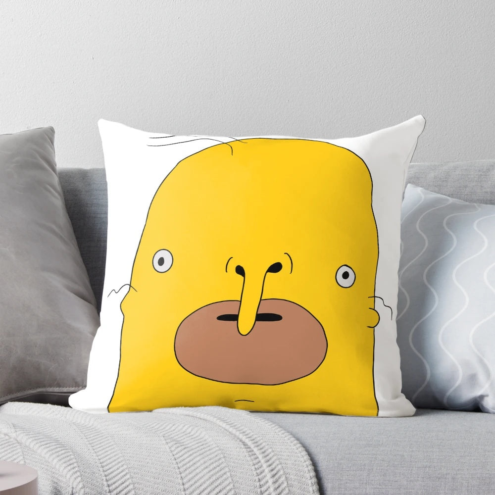 Choomah the Sassy Sasquatch from The Big Lez Show on a cozy pillow