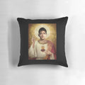Christian inspired pillow featuring Ferrari F1 driver Charles Leclerc