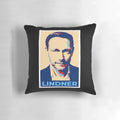Pillow featuring an illustration of Christian Lindner, the German Finance Minister.