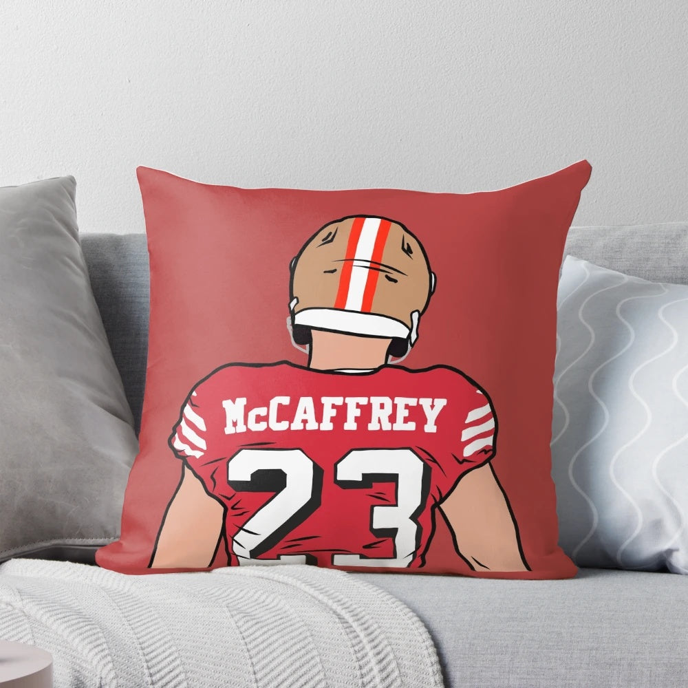Christian McCaffrey 49ers Fantasy Football Pillow
