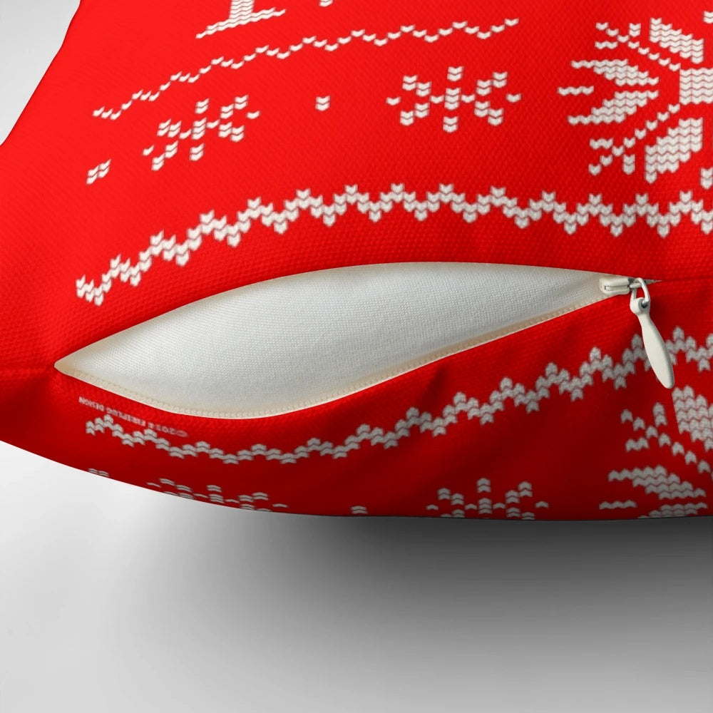 Christmas Vacation-inspired quotation pillow with vintage ugly sweater design