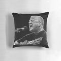 Christy Moore inspired musician throw pillow for folk music enthusiasts