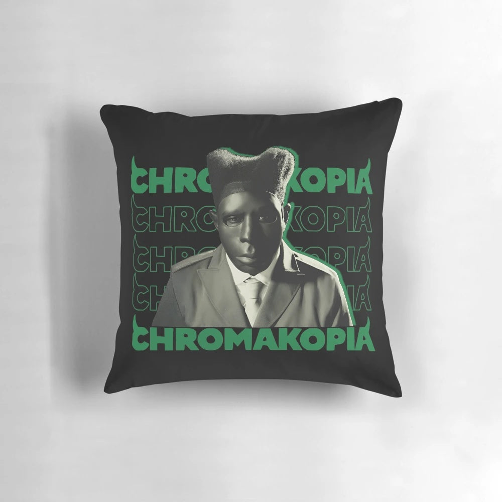 Chromakopia Pillow featuring imagery from Tyler the Creator's new album