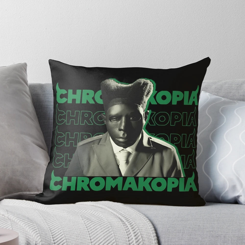 Chromakopia Pillow featuring imagery from Tyler the Creator's new album