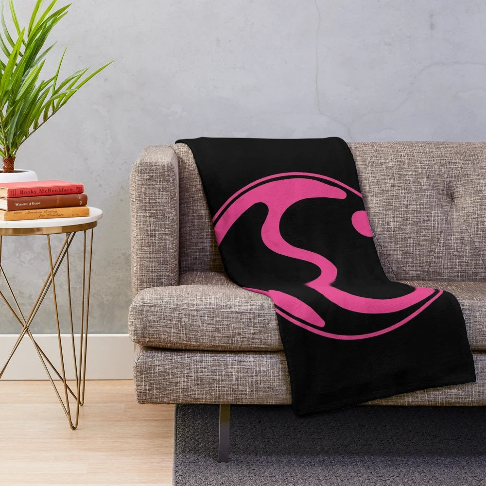 Soft and cozy plush blanket featuring the Chromatica logo and Lady Gaga's iconic symbols