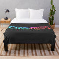 Chromatica-themed plush blanket featuring Lady Gaga's iconic imagery