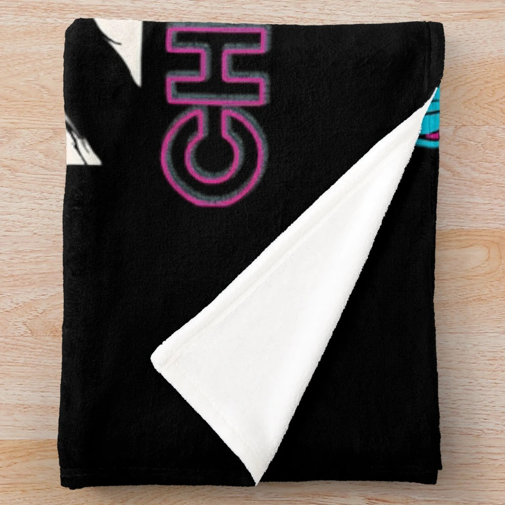 Chromatics inspired plush blanket featuring the band's logo