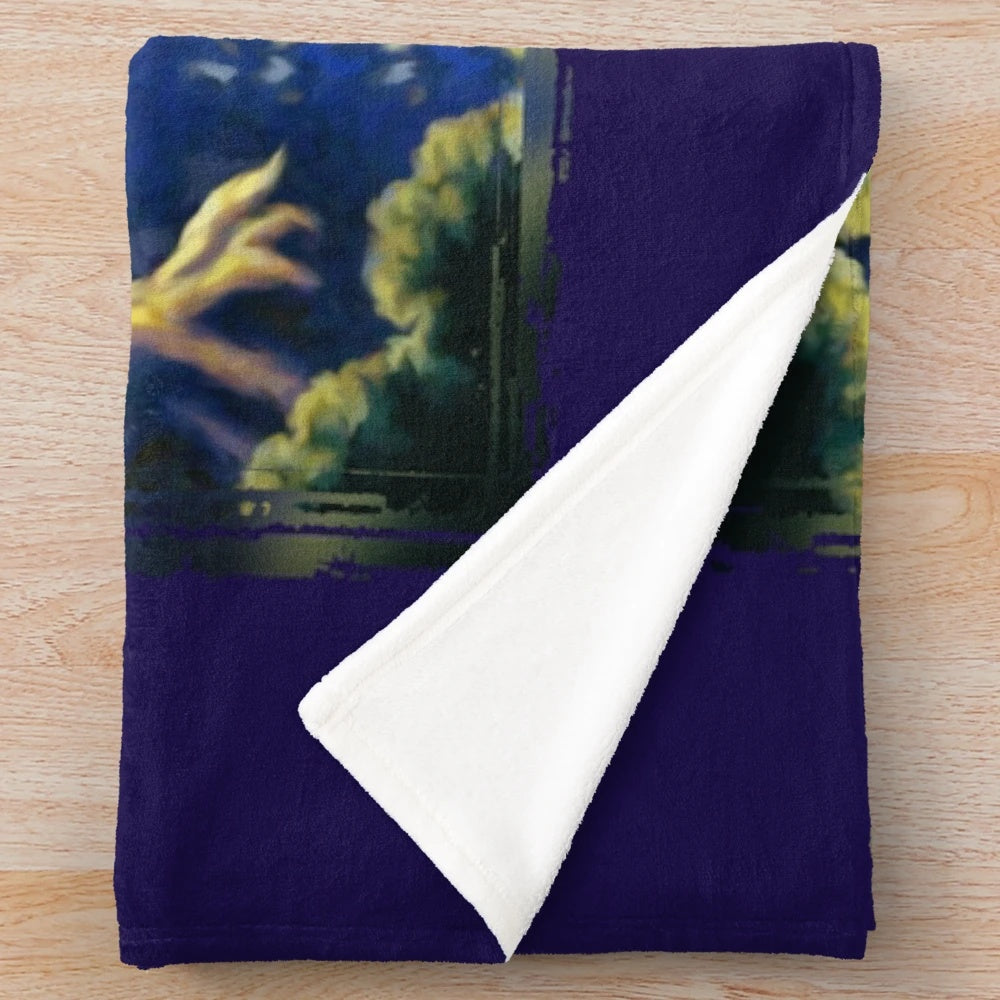 Chrono Trigger inspired camping scene plush blanket