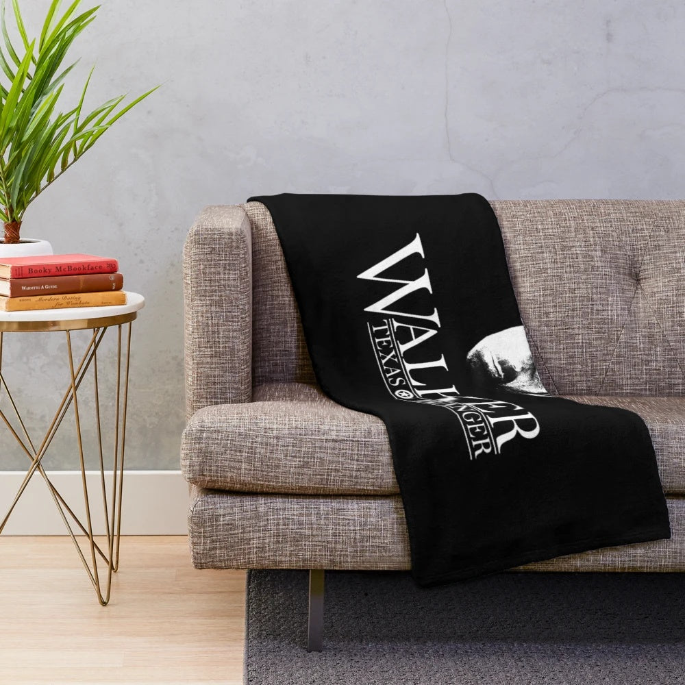 Chuck Norris inspired Walker Texas Ranger plush blanket