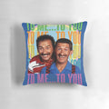 Chuckle Brothers Themed Decorative Pillow for 80s TV Show Fans