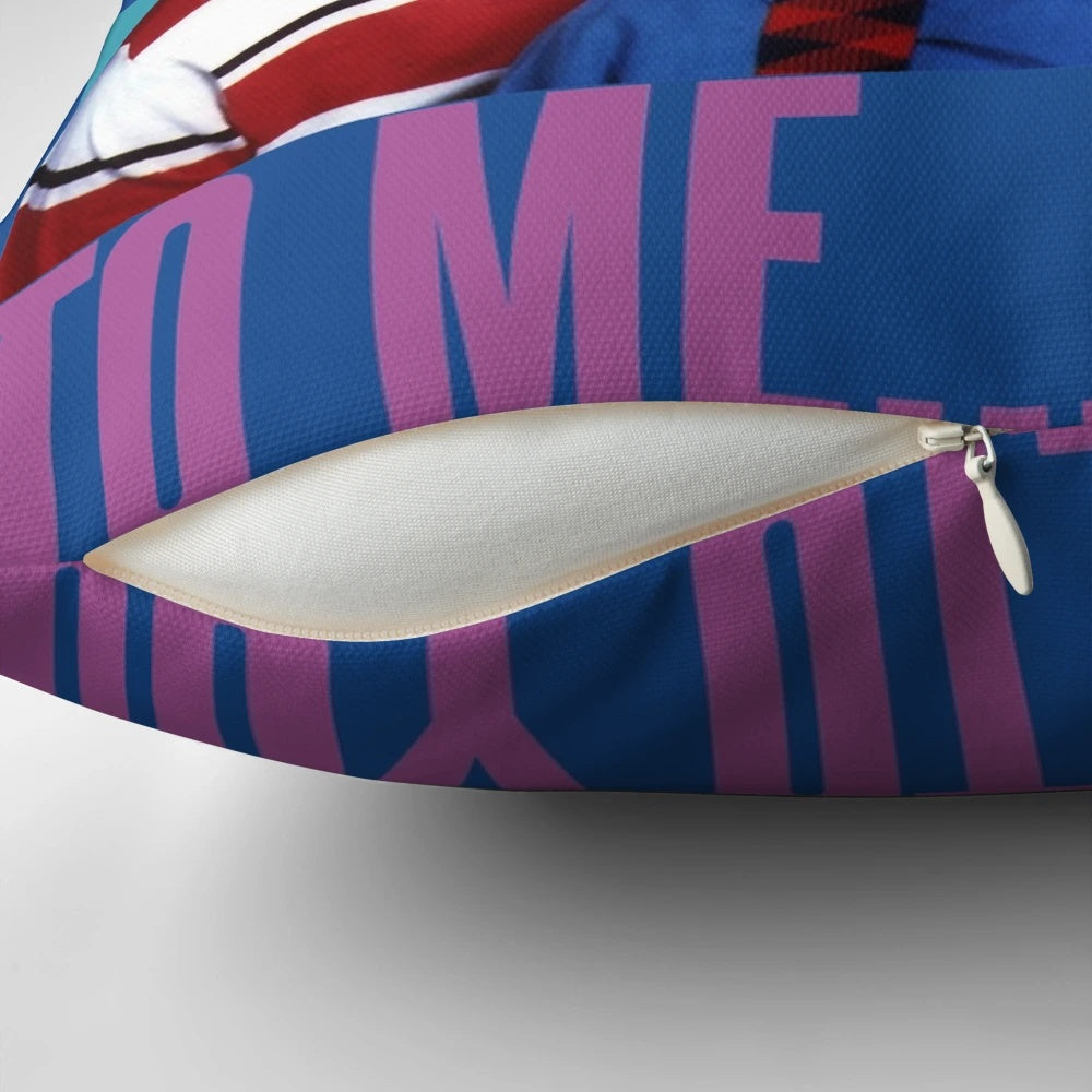 Chuckle Brothers Themed Decorative Pillow for 80s TV Show Fans