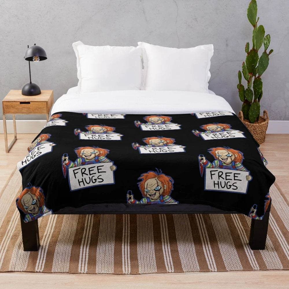 Chucky Plush Blanket for Horror Movie Fans