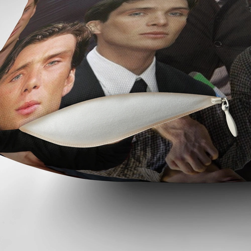 Cillian Murphy Inspired Photo Collage Pillow