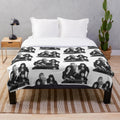 Cinderella Rock Band Plush Blanket with a soft and cozy design