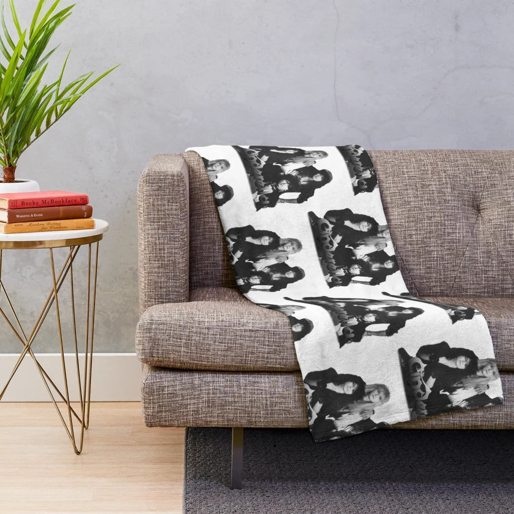 Cinderella Rock Band Plush Blanket with a soft and cozy design