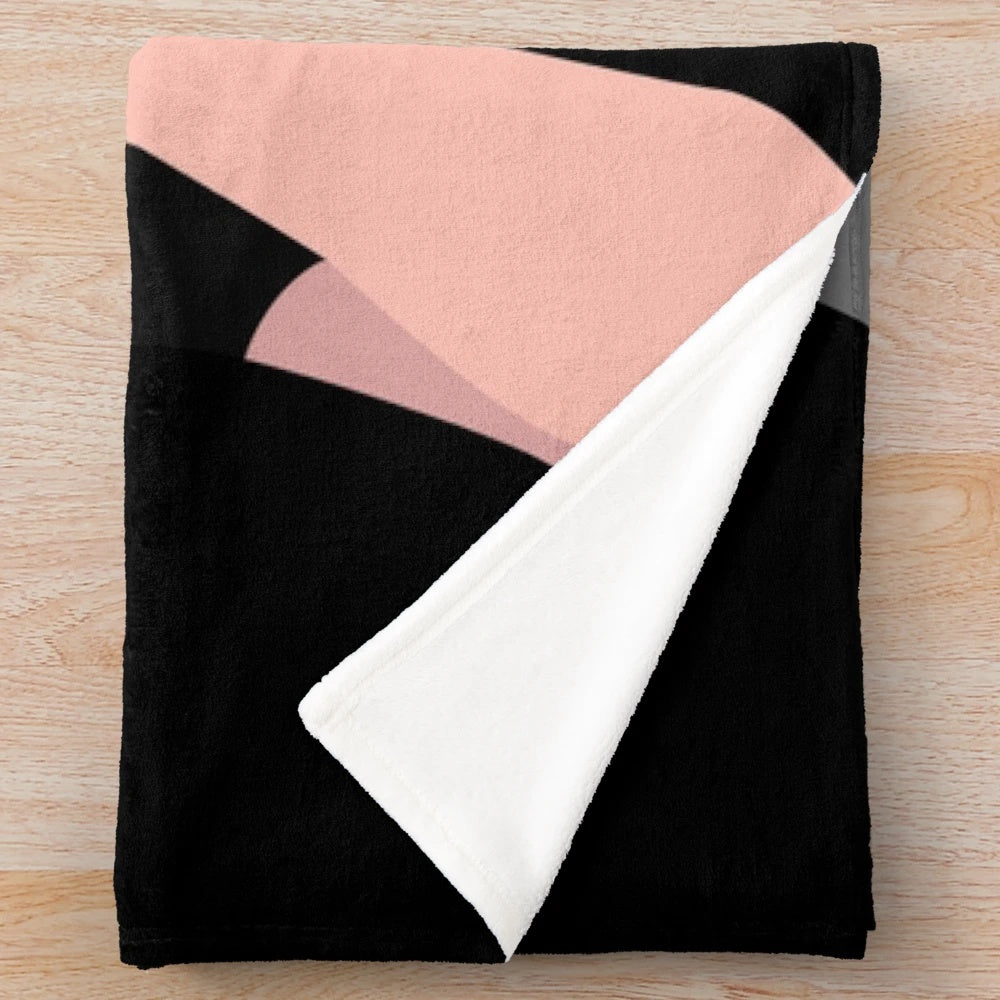 Cozy cinema-themed plush blanket with retro movie graphics