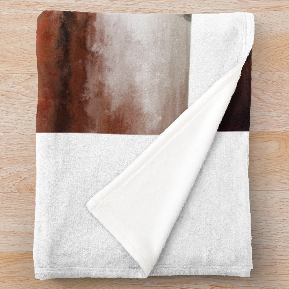 Plush blanket featuring digital acrylic painting inspired by the film "The Great Beauty
