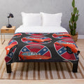 Plush Blanket Featuring Iconic Movie Cars