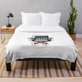 Plush blanket with director's chair and clapperboard cinema decor