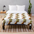 Kill Bill inspired plush blanket featuring Uma Thurman