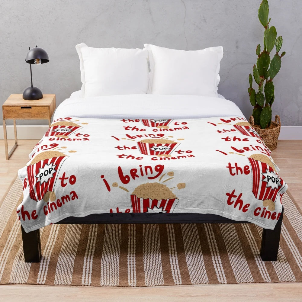 Plush blanket featuring a cinematic design for Harry Potter and One Direction fans